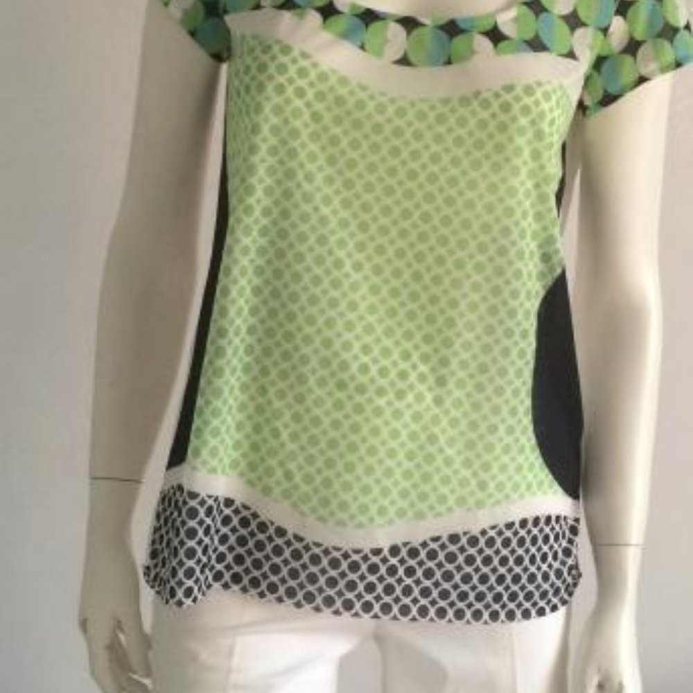 NWT LALTRAMODA Italy Printed Fine Modal Jersey Top L 46